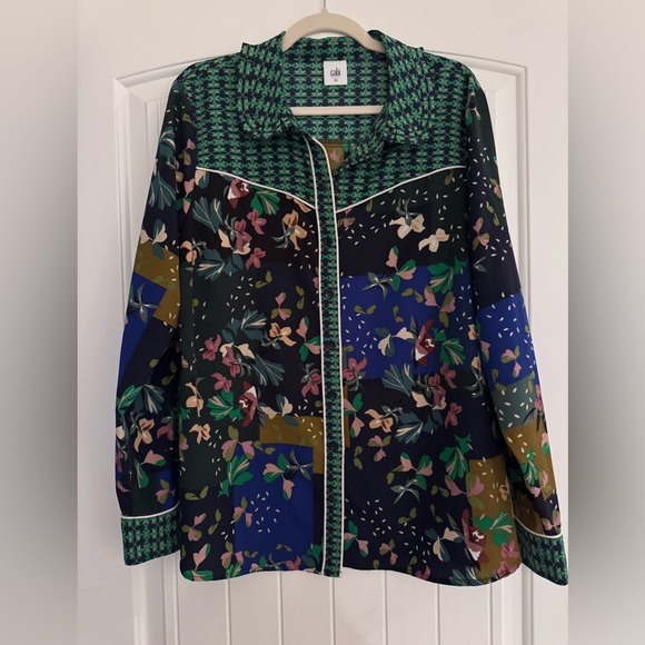 Cabi Bronco Patchwork Western Blouse - Picture 4 of 9